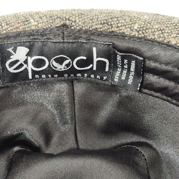 Epoch Brown Wool Hat Fedora Tweed Men Size S/M - Picture 7 of 9